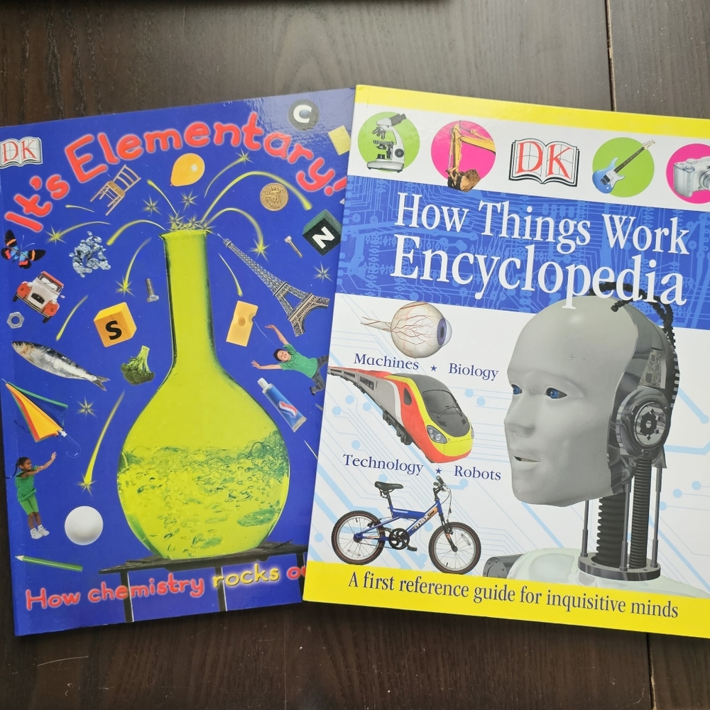 Lot 2 DK Books‎ How Things Work Encyclopedia & It's Elementary - Homeschool